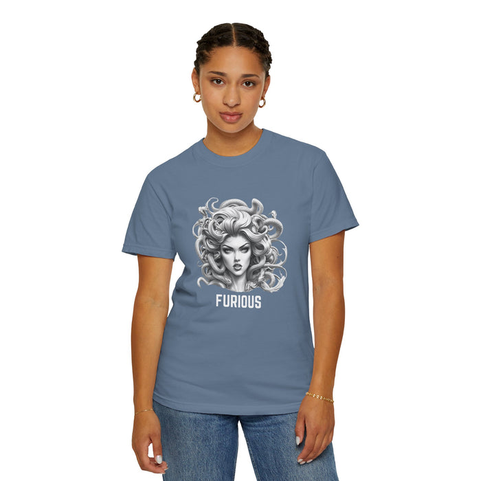 Furious Feminist Shirt, Medusa T-Shirt, Greek Mythology Tee for Feminist Rage, Female Empowerment, Anti-Trump Shirt, Democracy, Resistance