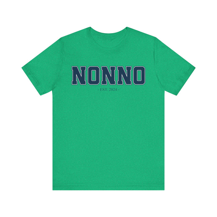 Nonno Established 2024 Tee Shirt - Personalized Grandfather Gift - Celebratory Grandpa T-Shirt - Custom Nonno New Grandfather Present