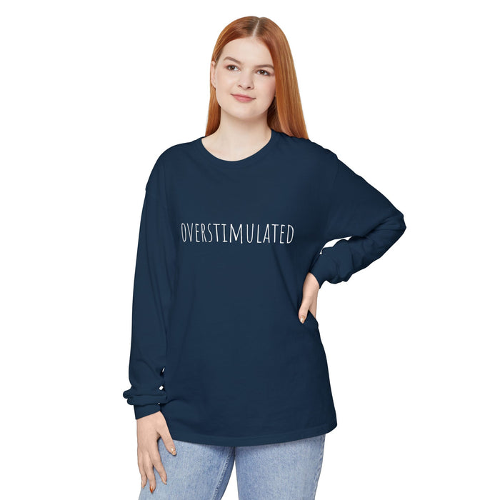 Overstimulated Shirt for Mom, Cowboy Frog Shirt, Unhinged TShirt, Weirdcore Clothing, Gen Z Shirt, Weird Stuff Funny Long Sleeve