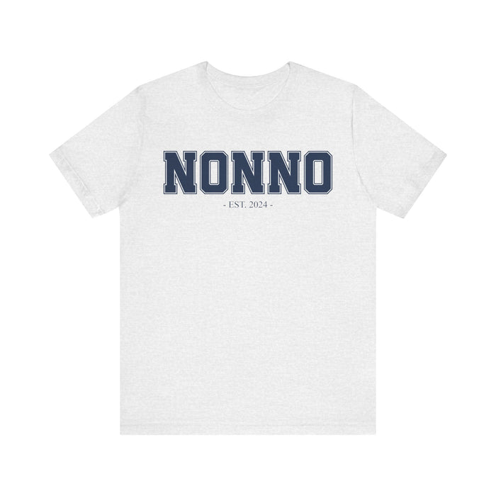 Nonno Established 2024 Tee Shirt - Personalized Grandfather Gift - Celebratory Grandpa T-Shirt - Custom Nonno New Grandfather Present