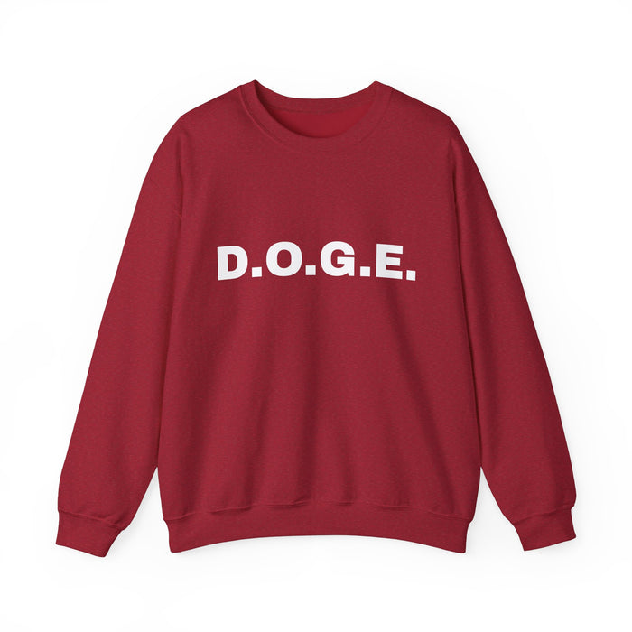 D.O.G.E. Unisex Sweatshirt for Republicans, Trump Supporters, Department of Government Efficiency, Political Activists, Political Apparel