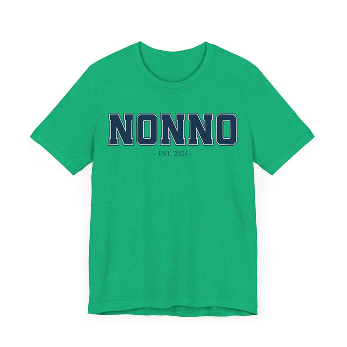 Nonno Established 2024 Tee Shirt - Personalized Grandfather Gift - Celebratory Grandpa T-Shirt - Custom Nonno New Grandfather Present