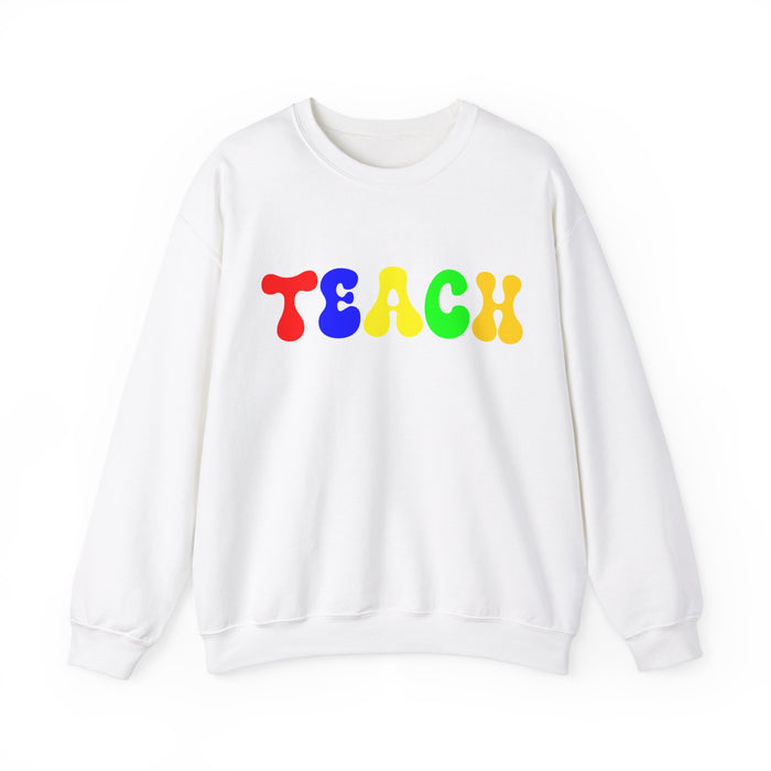 Teacher Sweatshirt, Teacher Shirts, Custom Teacher Gifts Personalized, TEACH Sweatshirt, Teacher Valentines Day Gift, Birthday, Christmas