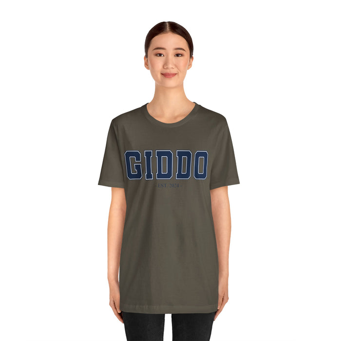 Giddo Established 2024 Tee Shirt - Personalized Grandfather Gift - Celebratory Grandpa T-Shirt - Custom Giddo New Grandfather Present Cotton