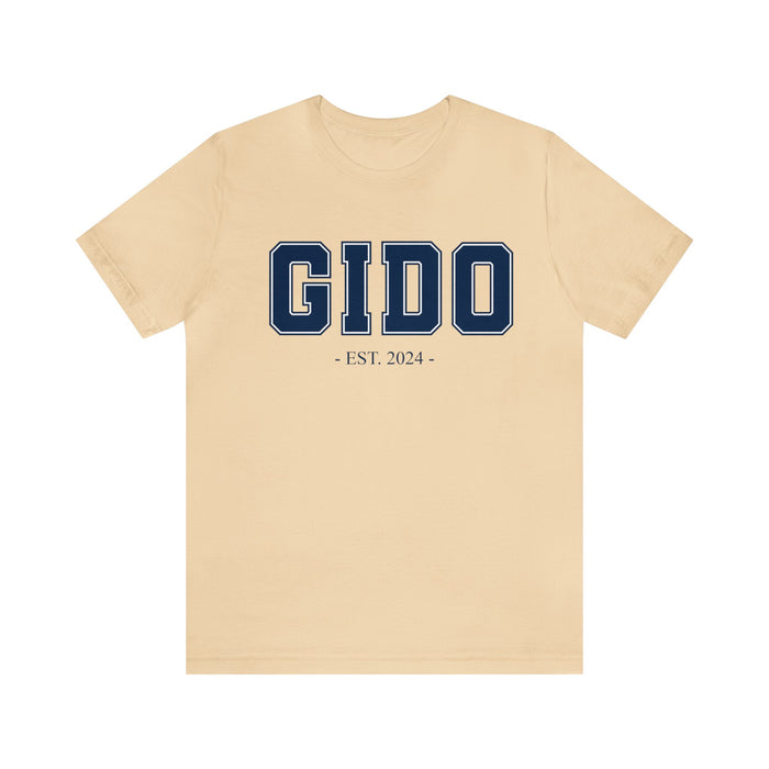 Gido Established 2024 Tee Shirt - Personalized Grandfather Gift - Celebratory Grandpa T-Shirt - Custom Gido New Grandfather Present - Cotton