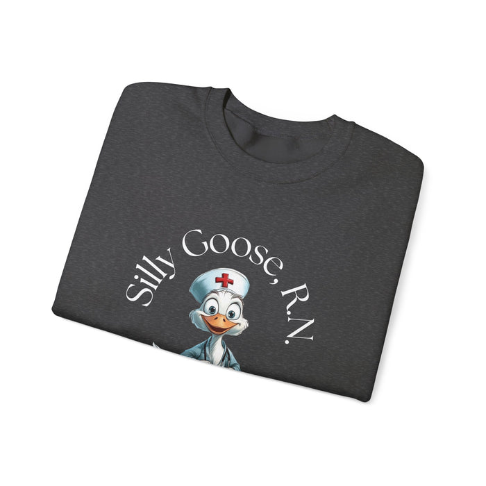 Silly Goose RN Sweatshirt, Registered Nurse Shirt, Nurse Gift, Nurse Shirt, Funny Shirt, Funny Goose Shirt,Funny Gift, Gag Gift, Nurse Day