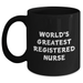 World's Greatest Registered Nurse Funny Gift for Mom's Day Unique Registered Nurse Gifts Black Coffee Mug from Family - Main