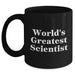 Funny Scientist Gifts for Mom - 'World's Greatest' Black Coffee Mug, Microwave & Dishwasher Safe, 11oz or 15oz - Main