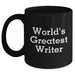 Funny Writer Gifts, Inspirational Quote Black Coffee Mug, Gifts from Men to Writer, Father's Day Unique Gifts - Main
