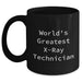 Funny X-Ray Technician Gifts, World's Greatest Quote, Black Coffee Mug for Father's Day, Gifts from Family to X-Ray Technician - Main