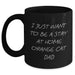 Funny Orange Cat Dad Gifts from Men to Orange Cat Lovers on Father's Day - Black Coffee Mug - Main