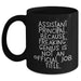 Funny Assistant Principal Gifts, Black Coffee Mug for Men, 'Freaking' genius Quote, Father's Day Unique Gifts from Family and Friends - Main