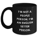 English Setter Dog Lover's Funny Quote Black Coffee Mug, Gifts from Men to English Setter Dog Owners, Unique Father's Day Unique Gifts - Main