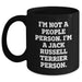 Funny Jack Russell Terrier Dog Gifts for Men - I'm Not A People Person. I'm A Jack Russell Terrier Person. Black Coffee Mug, Father's Day Unique Gifts from Family to Friends - Main