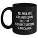 Funny Mechanic Gifts for Mom - Black Coffee Mug with Inspirational Quote, Microwave and Dishwasher Safe, Unique Mother's Day Unique Gift from Men to Women - Main