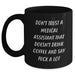 Funny Medical Assistant Gifts, Don't Trust A Medical Assistant That Doesn't Drink Coffee, Black Coffee Mug for Medical Assistant, Gifts from Men to Medical Assistant for Graduation - Main