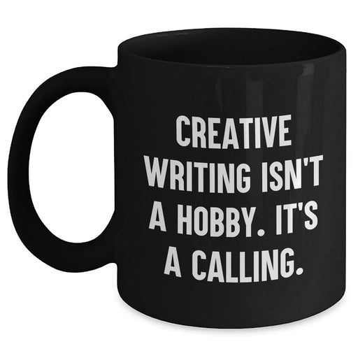 Creative Writing Quotes Gifts for Her, Funny Quote Mama's Calling, Black Coffee Mug, 11oz or 15oz, Microwave and Dishwasher Safe, Gifts from Family for Mother's Day - Main