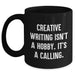 Creative Writing Quotes Gifts for Her, Funny Quote Mama's Calling, Black Coffee Mug, 11oz or 15oz, Microwave and Dishwasher Safe, Gifts from Family for Mother's Day - Main