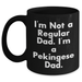 Funny Pekingese Dog Dad Black Coffee Mug Gifts from Family, Friends Graduation Unique - Main