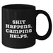 Camping Humor Funny Gifts from Men to Camping Enthusiasts for Father's Day Unique Black Coffee Mug - Additional