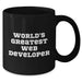 Funny Web Developer Gifts from Friends - World's Greatest Web Developer Black Coffee Mug for Men, 11oz or 15oz, Microwave and Dishwasher Safe, Perfect Father's Day Unique Gifts - Additional