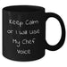 Funny Chef Gifts, 'Keep Calm Or I Will Use My Chef Voice' Black Coffee Mugs, Gifts from Mom for Chef, Unique Mother's Day Unique Gifts - Additional