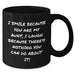 Aunt Gifts from Family - I Smile Because You Are My Aunt, Funny Black Coffee Mug - Father's Day Unique Gifts for Men - Additional