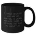 Funny Auntie Gifts, 'I Smile Because You Are My Auntie, I Laugh Because There's Nothing You Can Do About It!' Graduation Black Coffee Mug for Women from Men - Additional