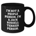 Funny Jack Russell Terrier Dog Gifts for Men - I'm Not A People Person. I'm A Jack Russell Terrier Person. Black Coffee Mug, Father's Day Unique Gifts from Family to Friends - Additional