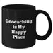 Geocaching Enthusiasts Gifts from Family to Friends, Inspirational Black Coffee Mug - Additional