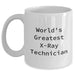 Funny X-Ray Technician Gifts from Men for World's Greatest Dad on Father's Day - White Coffee Mug - Main