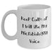 Funny Microbiologist Gifts, White Coffee Mug for Men, 'Keep Calm Or I Will Use My Microbiologist Voice' - Gifts from Men for Father's Day - Main