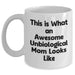 Funny Unbiological Mom Gifts - White Coffee Mug for Unbiological Moms, Gifts from Men, Gifts for Unbiological Moms, Father's Day Unique Gifts - Main