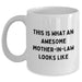 Funny Mom-in-law Quotes Gifts, White Ceramic Coffee Mug, 11oz or 15oz Capacity, Microwave and Dishwasher Safe, Gifts from Friends to Mom-in-law, Perfect for Father's Day - Main