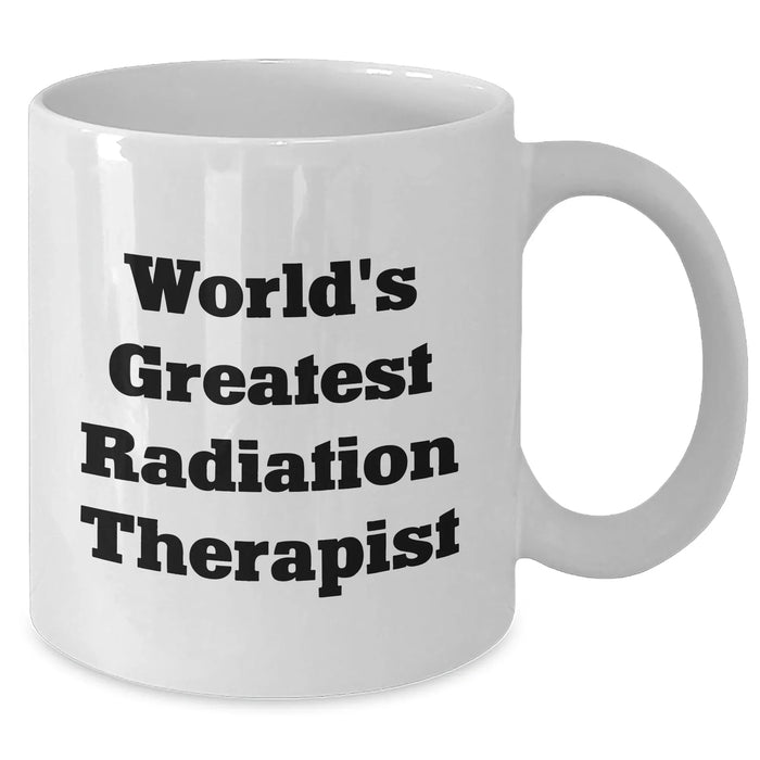 Funny Radiation Therapist Gifts from Friends, World's Greatest Radiation Therapist White Coffee Mug for Father's Day, Unique Gifts for Radiation Therapist Men - Additional