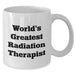 Funny Radiation Therapist Gifts from Friends, World's Greatest Radiation Therapist White Coffee Mug for Father's Day, Unique Gifts for Radiation Therapist Men - Additional