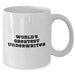 Funny Underwriter White Coffee Mugs Gifts for Underwriters from Friends on Father's Day - 'World's Greatest Underwriter' - Additional