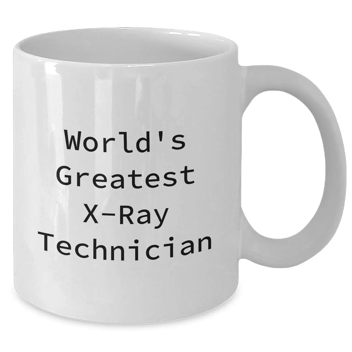 Funny X-Ray Technician Gifts from Men for World's Greatest Dad on Father's Day - White Coffee Mug - Additional