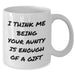 Funny Aunty Gifts White Coffee Mug, Gifts from Family to Aunty, I Think Me Being Your Aunty Is Enough Of A Gift, Unique Father's Day Unique Gifts - Additional