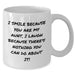 Aunt Gifts from Aunt Lovers - I Smile Because You Are My Aunt, White Coffee Mug for Father's Day - Funny Aunt Quote - Additional