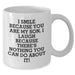 Funny Son Gifts, White Coffee Mug, I Smile Because You Are My Son, Unique Father's Day Unique Gifts from Mom to Son - Additional