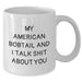 Funny American Bobtail Cat White Coffee Mug, Gifts from Friends and Family, Unique Father's Day Unique Gift for Men and Women, 'My American Bobtail And I Talk Shit About You' - Additional