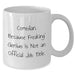 Comedian Humor Gifts from Friends for Father's Day White Coffee Mug - 'Comedian. Because Freaking' genius Is Not An Official Job Title.' - Additional
