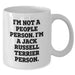 Funny Jack Russell Terrier Dog White Coffee Mug Gifts for Men - I'm Not A People Person, I'm A Jack Russell Terrier Person - Father's Day Unique Gifts from Family - Additional