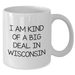 Wisconsin Funny Coffee Mug, White, 11oz or 15oz, Gifts from Friends, Family, or Coworkers for Graduation, I Am Kind Of A Prime Selection In Wisconsin - Additional
