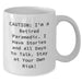 Funny Rescue Worker Gifts for Men from Retired Rescue Workers - Stay At Your Own Risk! White Coffee Mugs, Perfect Graduation Gifts for Rescue Worker Friends - Additional