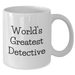 World's Greatest Detective Funny White Coffee Mug Gifts from Men for Father's Day - Additional