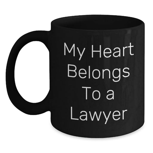 Funny Lawyer Gift My Heart Belongs To A Lawyer Birthday Unique Gifts from Men to Lawyer Friends - Main