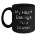 Funny Lawyer Gift My Heart Belongs To A Lawyer Birthday Unique Gifts from Men to Lawyer Friends - Main
