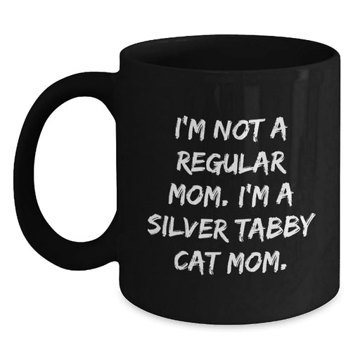 Funny Silver Tabby Cat Mom Mug Gifts from Men to Women for Christmas Unique Presents - Main